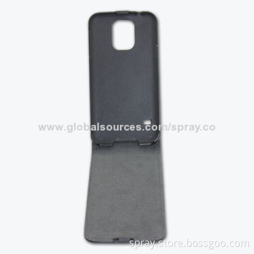 Synthetic Leather Pouches/Flip Mobile Cases for Samsung Galaxy S5, Magnetic Flap on Top